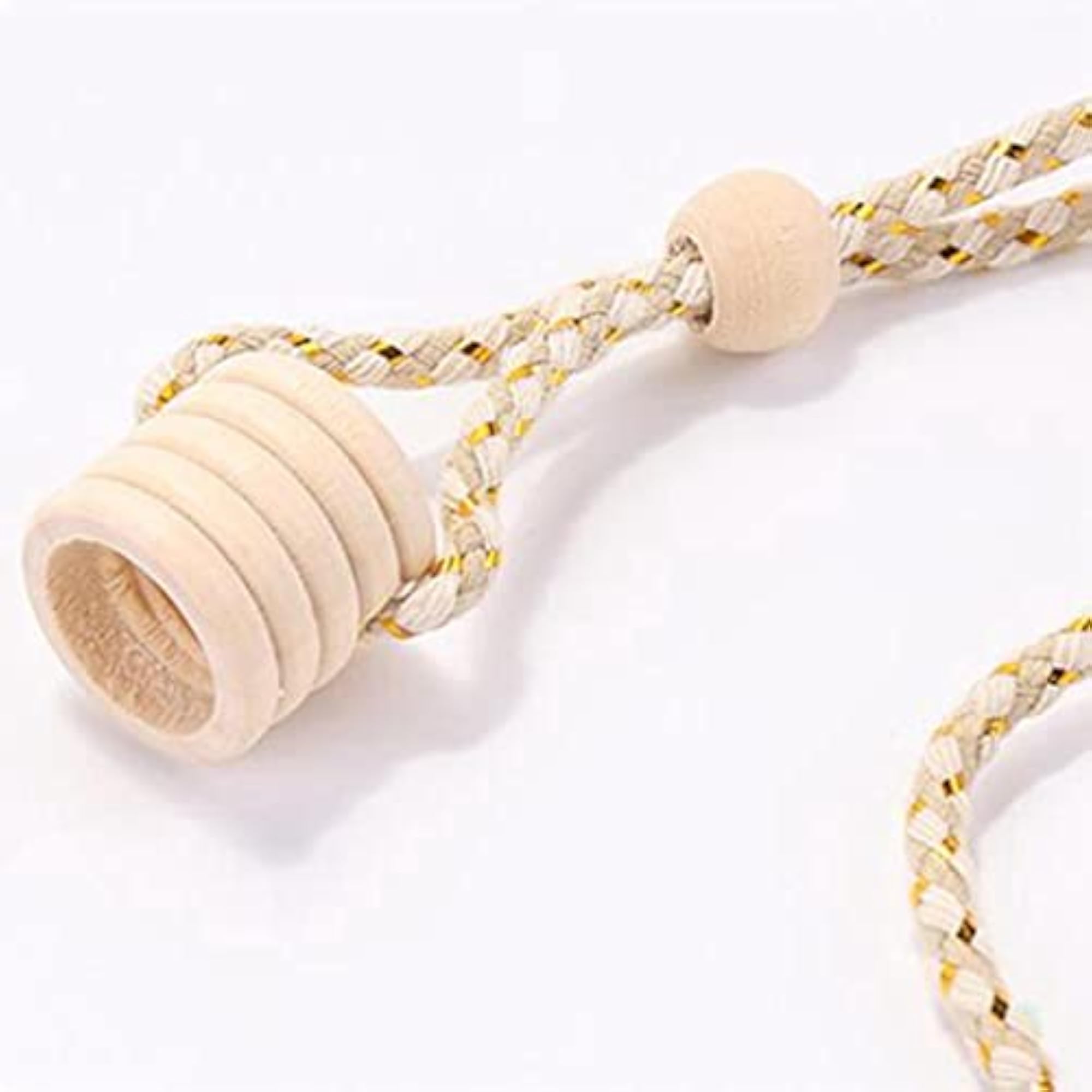 10x Empty Glass Charm Essential Oil Bottle Holder, 10ml